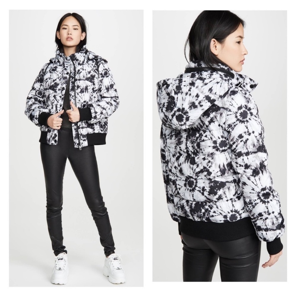 New! JOCELYN Tie Dye Down Feather Puffer Jacket